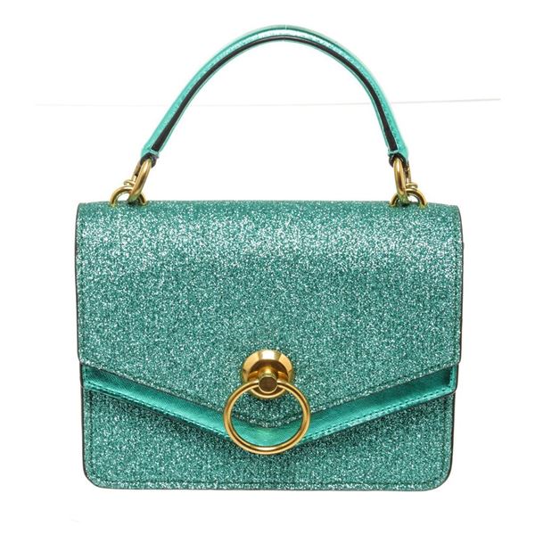 Mulberry Blue Leather Small Harlow Satchel Bag