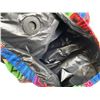 Image 7 : Chanel Black Multicolor Graffiti Printed Fabric Foldable Chain Tote Bag