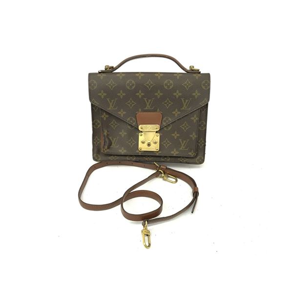 Louis Vuitton Brown Monogram Canvas Monceau Shoulder Bag