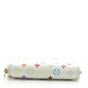 Image 3 : Louis Vuitton White Multicolor Monogram Canvas Leather Zippy Coin Purse