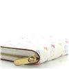 Image 4 : Louis Vuitton White Multicolor Monogram Canvas Leather Zippy Coin Purse