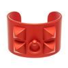 Image 1 : Hermes Red Collier de Chien CDC Aluminum Cuff Bracelet