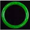 Image 2 : Chinese Fine Green Jadeite Bangle with COA