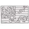 Image 1 : American Linocut on Paper Signed K. Haring