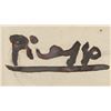 Image 3 : Spanish Watercolor on Paper Signed Piccaso