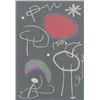Image 1 : Spanish Linocut on Paper Signed Miro E.A.