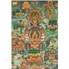 Image 2 : Tibetan Large Thankga 100 Buddha Scene Signed