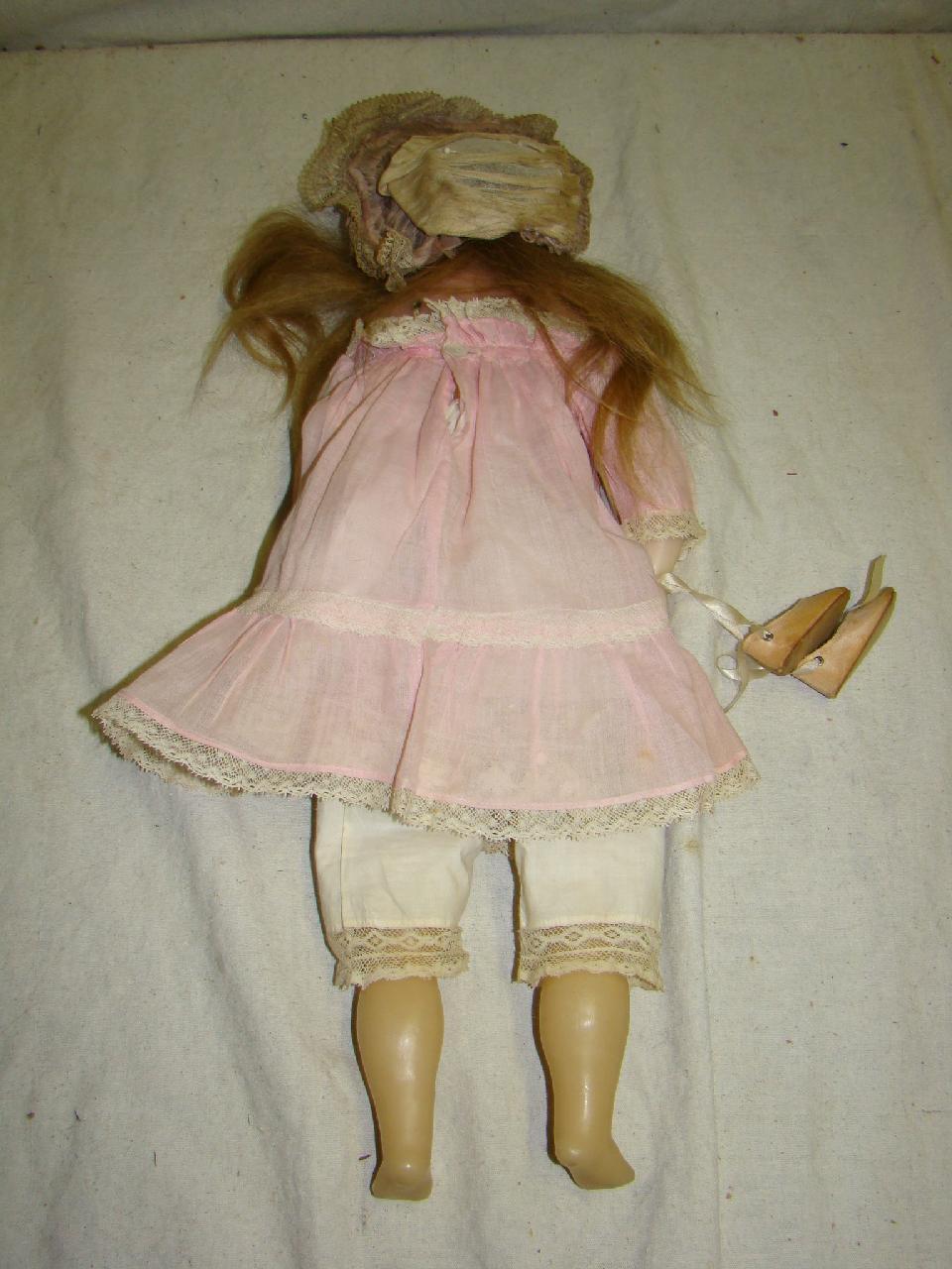 19" English Poured Wax Doll