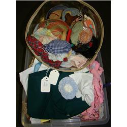 Lot of Doll Clothing & Hats
