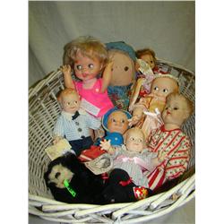Box Lot of Assorted Dolls