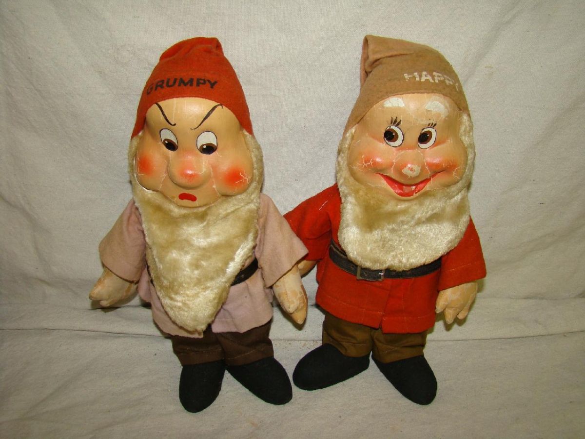 vintage seven dwarfs dolls