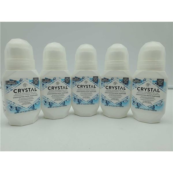 Crystal Mineral Deodorant Roll On 5x60ml