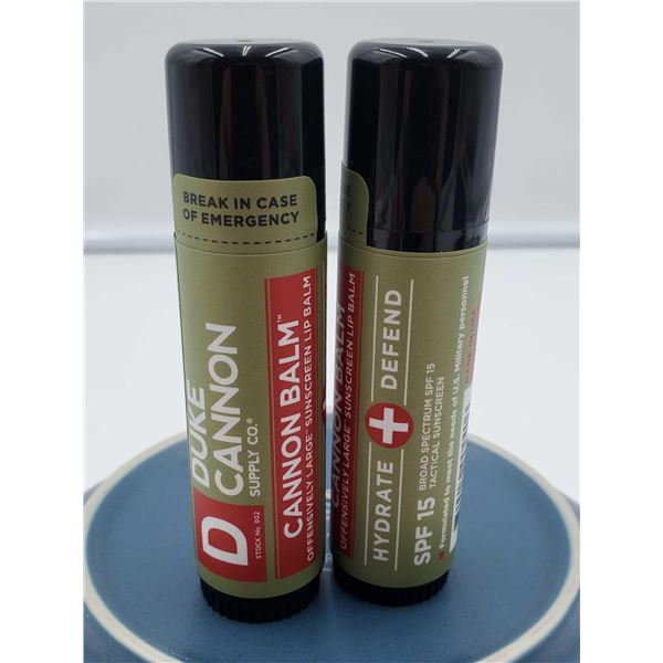 Duke Cannon Offensively Large Sunscreen Lip Balm SPF15 x2