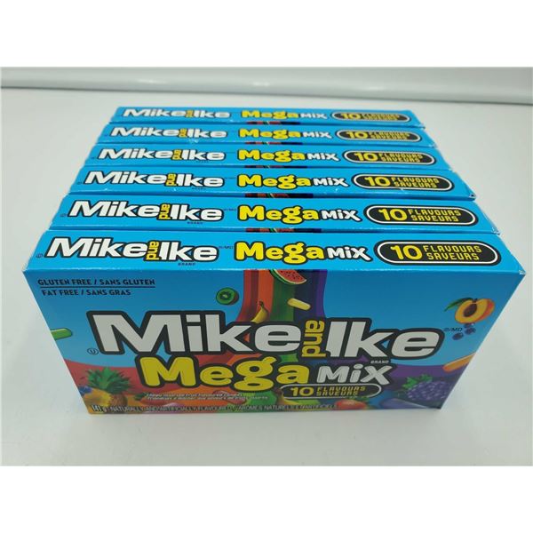Mike and Ike Mega Mix 10 Flavor Candies 6x141g