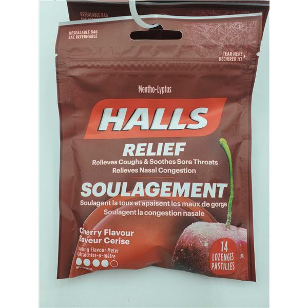 Halls Mentho-Lyptus Lozenges - Cherry 6x14 Lozenges
