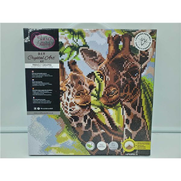 Craft Buddy DYI Crystal Art Kit - Friendly Giraffes