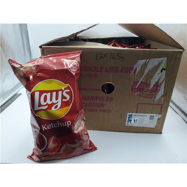 Lays Ketchup Potato Chips 12x165g