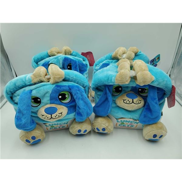 Lunch Pals Blue Puppy Insulated Lunch Box x4