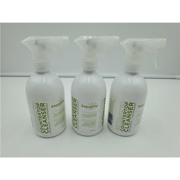100% Essential oils Rosemary & Peppermint Countertop Cleaner 3x473ml