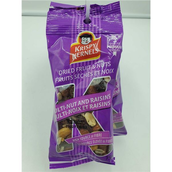 Krispy Kernals Mulit--Nut & Raisin snack mix 8x75g