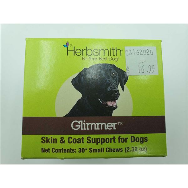 Herbsmith Glimmer Skin & Coat Support for Dogs  -30 count