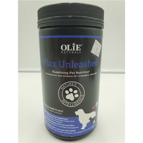 Olie Flax Unleashed Redefining Pet Nutrition Supplement - Skin, Coat & Joint for Dogs & Cats 1kg