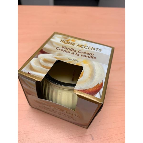Home Accents Vanilla Cream 16hour Candle-85g