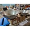 Image 1 : Lot of 2 Large Mixing Bowls 21" & 19" Diameter
