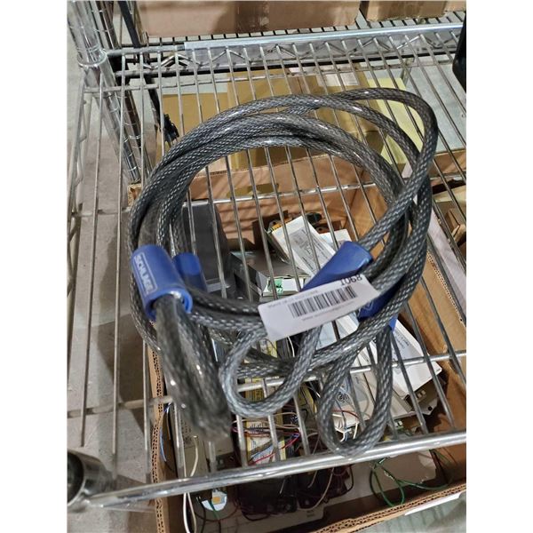 6' Schlage Flexible 3/8" Steel Looped Security Cable X2