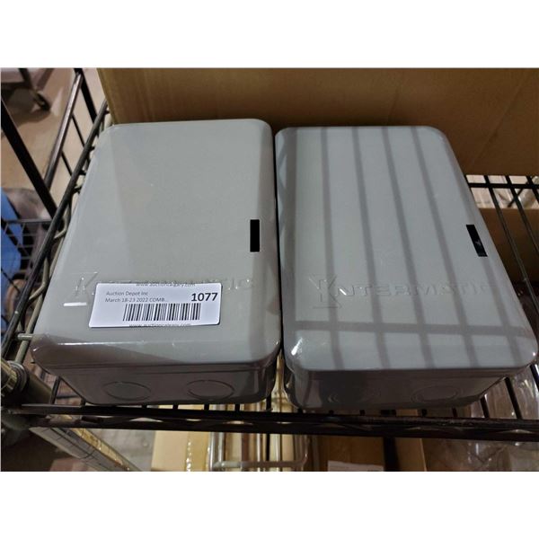 Lot of 2 metal lock boxes