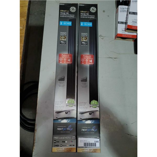 GE Universal TV Antenna - Top Mount Lot of 2