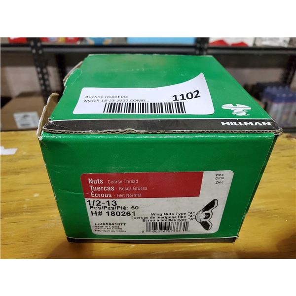 Wing Nut Type A 50 Count