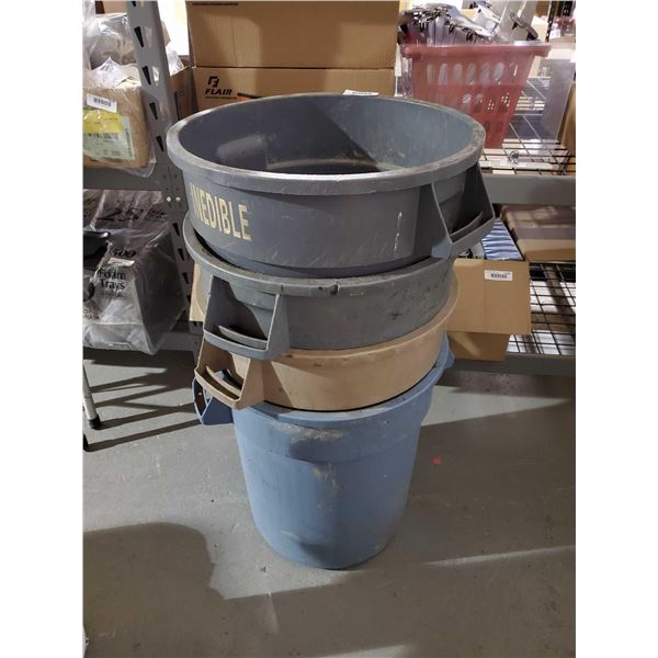 Assorted Lot of Large Garbage Bins