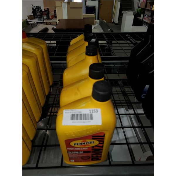 Pennzoil High Mileage SAE 10W30 Motor Oil 6X946ml