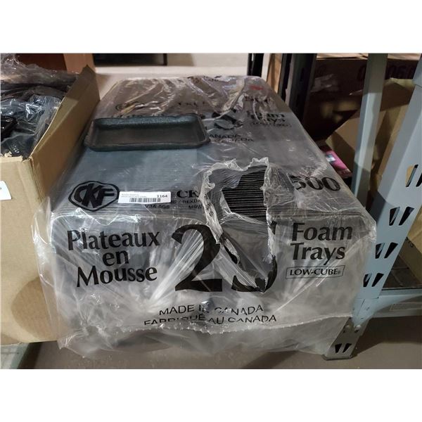 Lot of 500 Butcher Foam trays