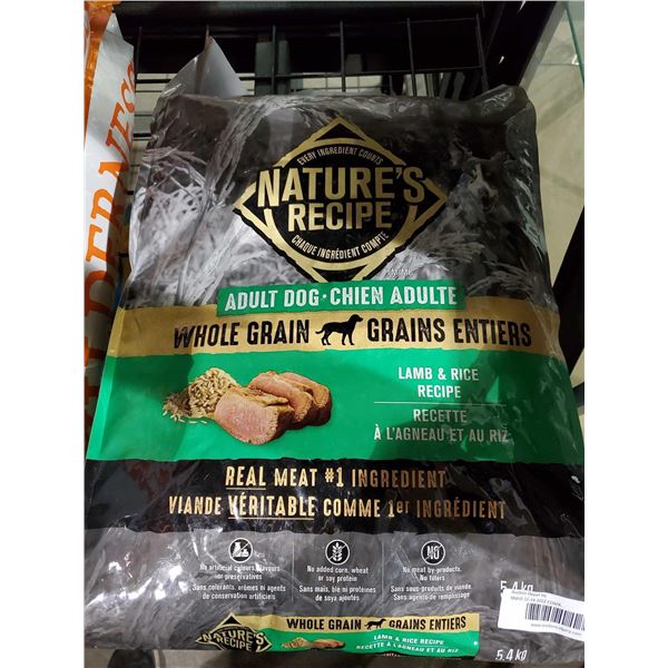 Natures Recipe Adult Dog Whole Grain Lamb & rice Dog Kibble 5.4kg