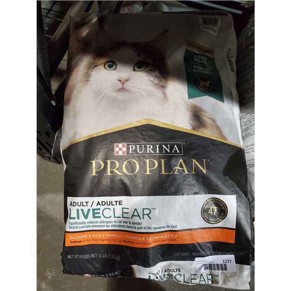 Purina Pro Plan LiveClear Adult Dry Cat Food - Prebiotics & Probiotics, Salmon & Rice 16Lbs