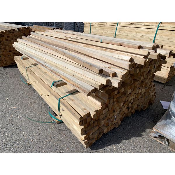 Pallet Lot SPF 2 x 2 x 8 ft No.3 Boards - Approx 300 Pcs