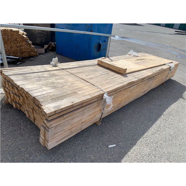 Pallet Lot of SPF 2 x 3 x 16ft FJ - double groove brick moulding approx. 240 Pcs