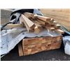 Image 2 : Pallet Lot Solid Hemlock 2 x 3 x 8-10 Ft double groove brick moulding approx. 125 pcs.