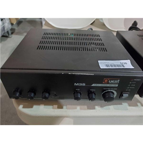 Quest M35 Commercial Public Address Amplifier