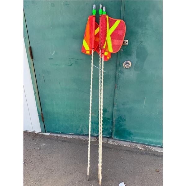 Lot of one -LED Spiral Truck Safety Whip with Beacon - 4ft