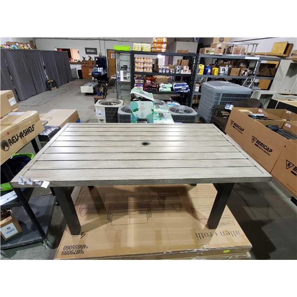 *NEW* Allen + Roth Patio Conversation Table *TABLE ONLY* 55.12" L x 31.69" W x 26" H.