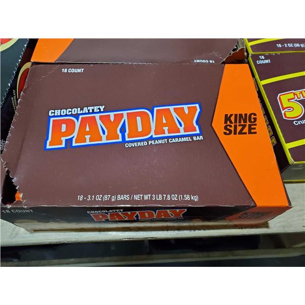 Chocolatey Payday Covered Peanut Caramel Bar- King Size ( 18 x 87g)