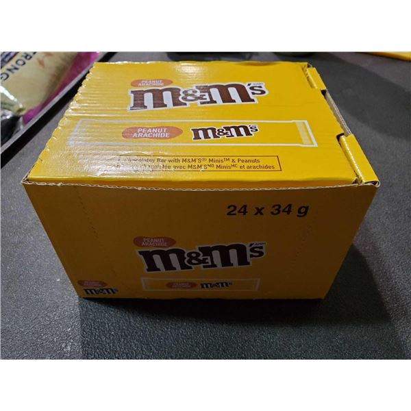 M&M Peanut Candy Bars 24x34g