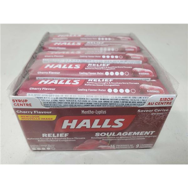 Halls Syrup Centre Cherry Flavour?Lozenges (15 x 9)