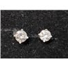 Image 1 : 14K White Gold Diamonds(0.35Ct,I1-I3,F-G) Unisex Cast Stud Earrings (~weight 0.51g), Made in Canada,