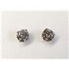 Image 6 : 14K White Gold Diamonds(0.5Ct,Si2-I1,Greenish Yellow) Stud Earrings (~weight 0.5g), Made in Canada, 