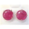 Image 1 : 14K Yellow Gold Rubies(7ct) Stud Earrings (~weight 2.47g), Made in Canada, Appraised Retail $1380