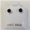 Image 6 : 14K White Gold Black Diamonds(0.5ct) Stud Earrings (~weight 0.51g), Made in Canada, Appraised Retail